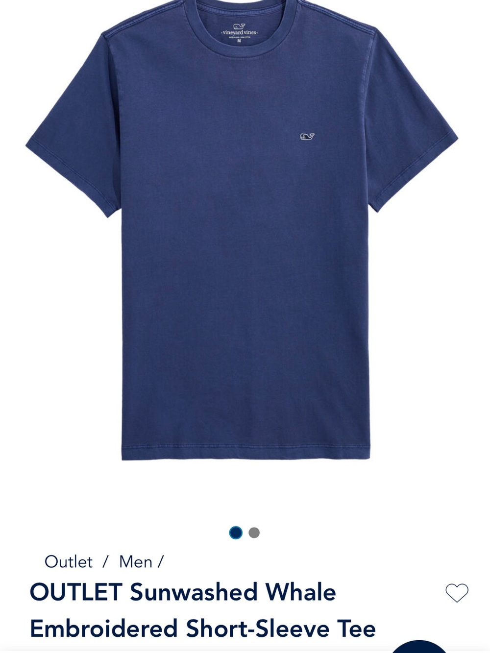 Vineyard Vines Men’s  Short Sleeve Sunwashed Tees in Pink and Navy
